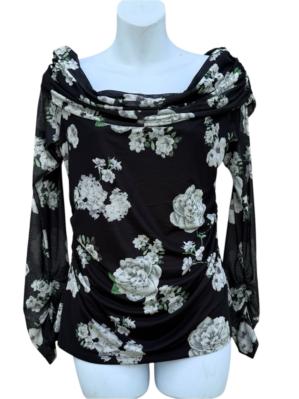 Generation Love floral mesh long-sleeve NWT